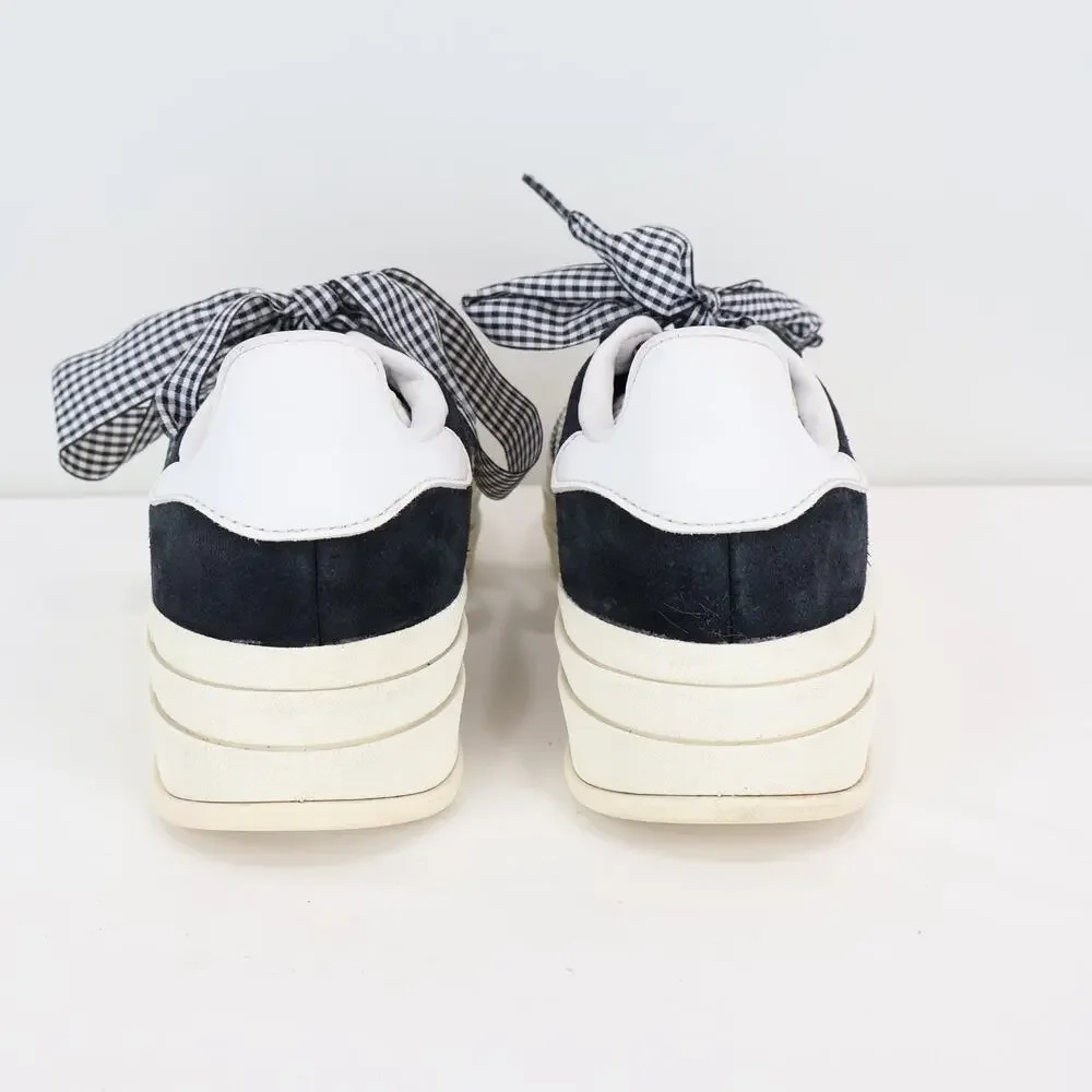 Adidas Women's Gazelle Bold Shoes Core Black Cloud White Core White Size 7